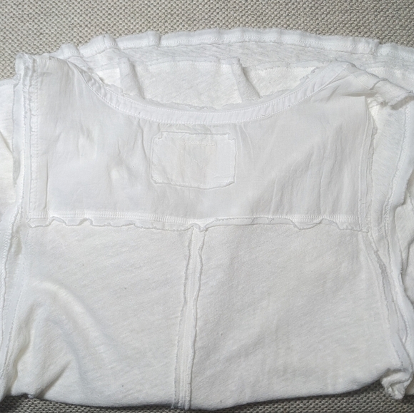 Free People NWOT Say You're Love Tunic sz MED in White Linen/Cotton Blend​​ - Picture 11 of 12